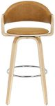 Armen Living Daxton Camel/Oak Barstool-2