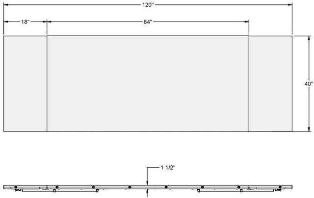 Amisco Customizable Parade 42" Solid Ash Bar Table with Two Leaf's-1
