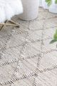 A & B Home Cream 8'x10' Jute Rug with Loop Shuttle Weave Durrie-4