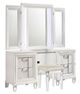 Elements International Twenty Nine 4-Piece White Dressing Set-0