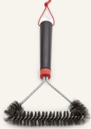 Weber® Black Three Sided Grill Brush-1
