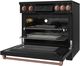 Thor Kitchen® Gordon Ramsay Collection 36" Black Pro Style Induction Range with Tilt Panel Touch Control and Rose Gold Trim-4