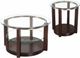 Elements International Elsa 2-Piece Espresso Occasional Table Set-0