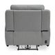 Kate Preston Home Grey Leather Zero Gravity Power Headrest Recliner-3