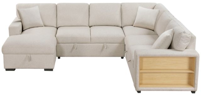 Homelegance® Pompano 4-Piece Beige Left-Arm Facing Sectional and Chaise-2