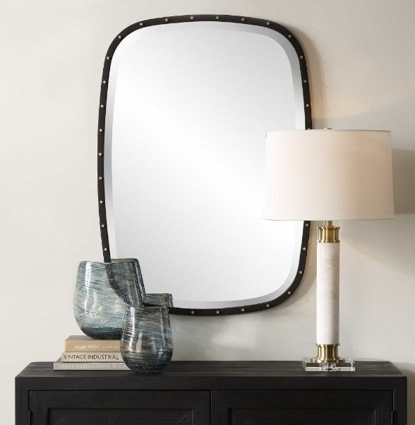 Uttermost® Benedo Matte Black Mirror-2