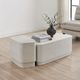 Uttermost® Saltwater White Concrete Indoor-Outdoor Coffee Table-1