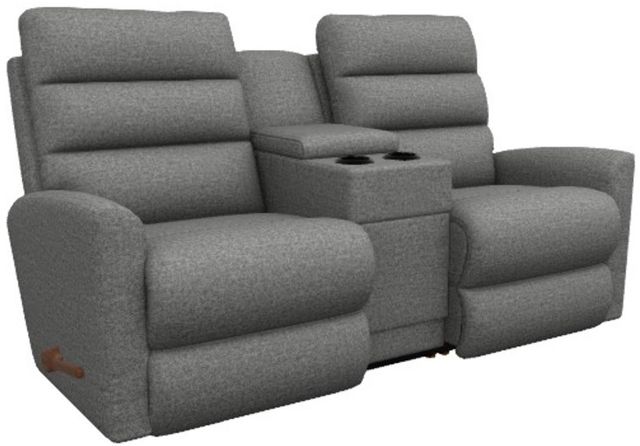 La-Z-Boy® Liam Granite Manual Wall Reclining Loveseat with Console-0