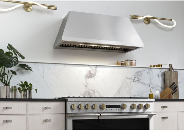 Monogram® Statement Collection 48" Stainless Steel Pro Style Slide In Dual Fuel Natural Gas Range-9
