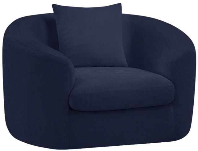 Meridian Furniture Penelope Navy Upholstered Accent Chair-0