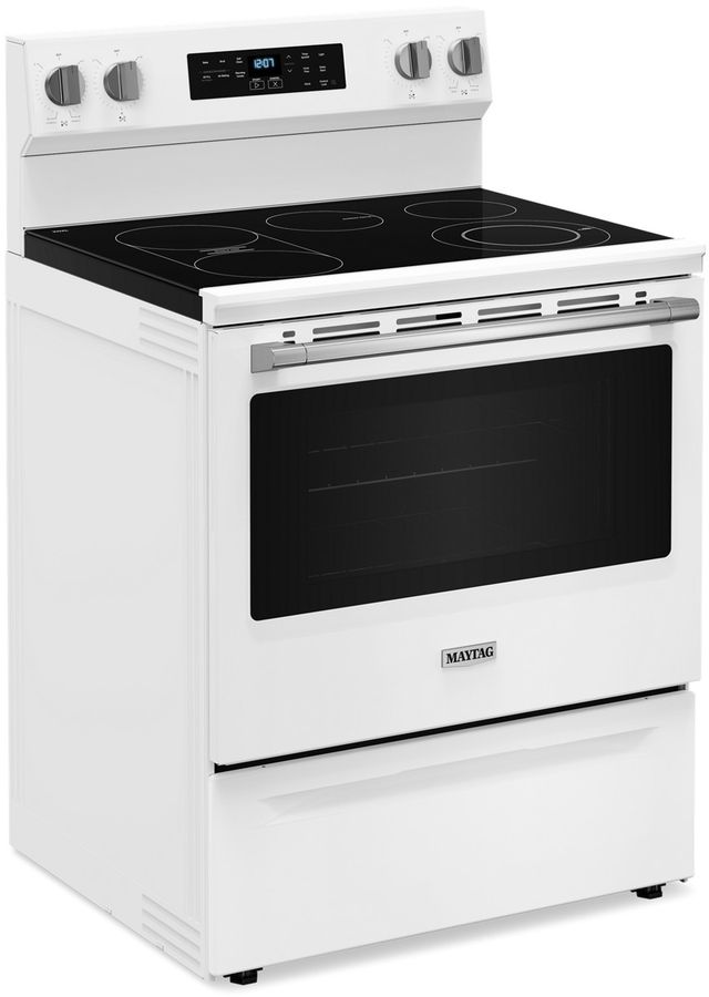 Maytag® 30" White Freestanding Electric Range with No Preheat Air Fry and Air Baking-3