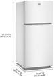 Whirlpool® 30" 19.3 Cu. Ft. White Top Freezer Refrigerator with Total Coverage Cooling-4