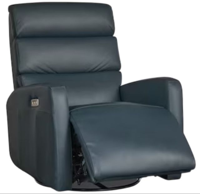 Bassett® Furniture Customizable Hudson Leather Swivel Glider Power Recliner-3