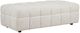 Coaster® Amara Chenille Ivory Upholstered Ottoman-0
