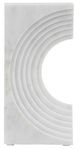 A & B Home White Decorative Marble Roman C-Shaped Sculpture -0