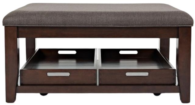 Jofran Inc. Twin Cities Brown/Charcoal Cocktail Table-1