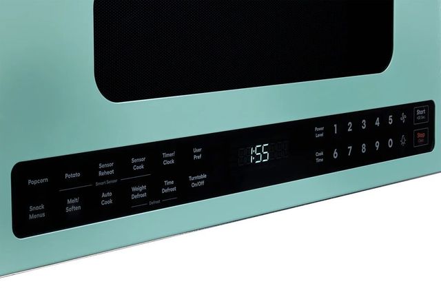 Unique® Appliances Classic Retro 1.2 Cu. Ft. Ocean Mist Turquoise Over The Range Microwave-3