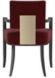 Caracole® Reserved Seating Caracole Classic Red/Seal Skin Arm Chair-3