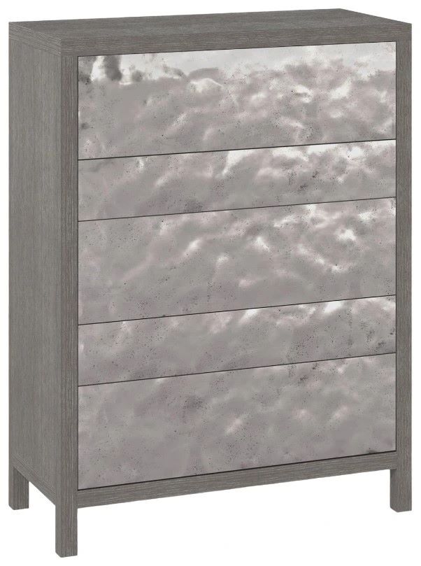 Bernhardt Prado Bright Graphite/Porcini Tall Drawer Chest-0