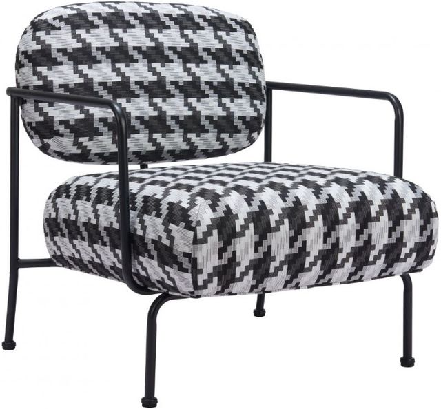 Zuo® Modern Ulet Black/White Accent Chair-0