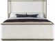 Hooker® Furniture Linville Falls Boones Merino Pearl/Mink California King Upholstered Shelter Bed-2