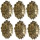 A & B Home 6-Piece Gold Succulent Wall Plaque Set-0