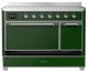 Ilve® Majestic III 48" Emerald Green Pro Style Induction Range with Solid Door and Chrome Trim-2