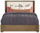 Flexsteel® Normandy Cream/Driftwood Queen Upholstered Panel Bed-1