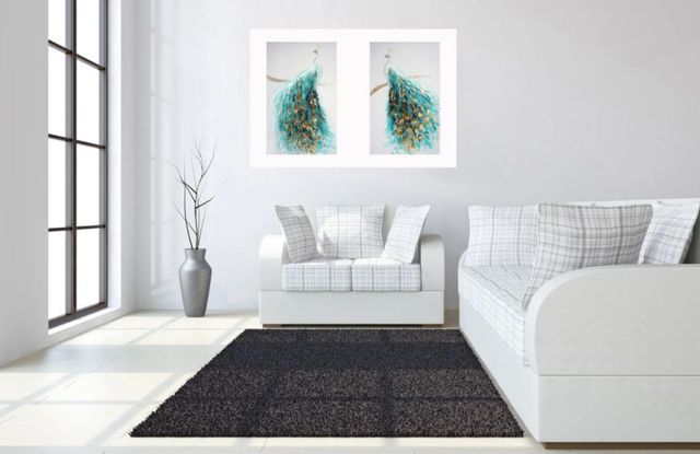 Classy Art 2-Piece Style 18 Hand Painted Textured Canvas in Frame Wall Art Set-2