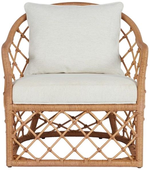 Universal Explore Home™ Getaway Coastal Living Home Miramar Natural/Nomad Snow Accent Chair-3