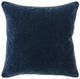 Classic Home Heirloom Velvet Navy 22"x22" Throw Pillow-0