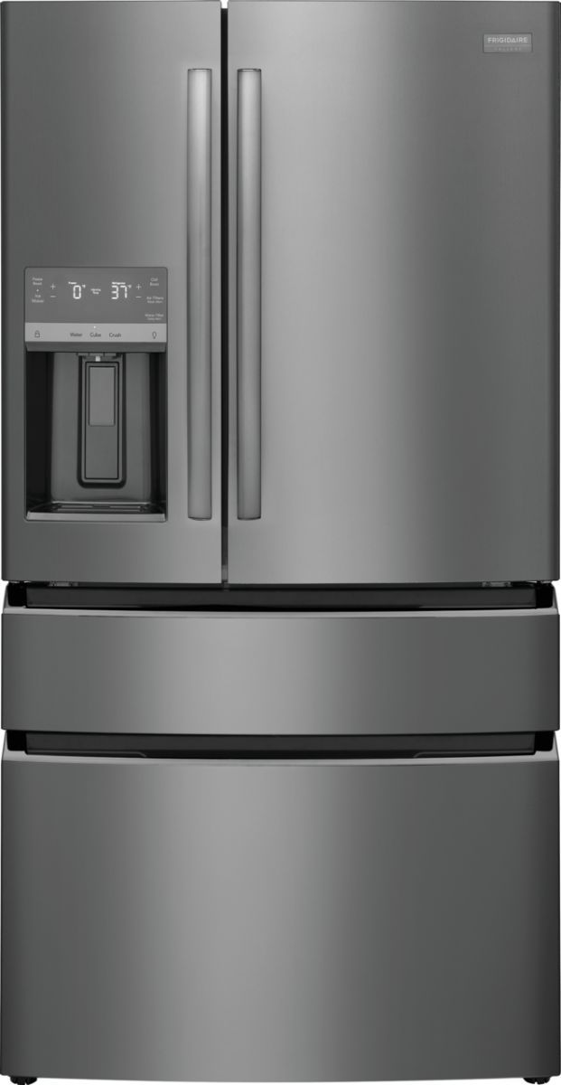 Frigidaire Gallery® 36" 21.5 Cu. Ft. Smudge-Proof® Black Stainless Steel Counter Depth French Door Refrigerator-0