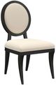 A.R.T. Furniture® Atrium Beige/Black Oval Side Chair-0
