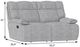 Emerald Home Grayson Gray Birch Manual Reclining Loveseat-2