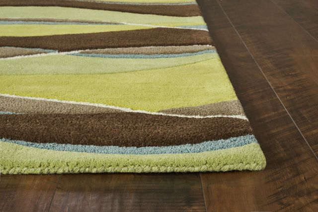 KAS Rugs Eternity Lime/Mocha Landscapes 5'x8' Rug-1