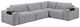 Homelegance® Tidal 4-Piece Gray Modular Sectional-0