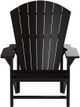 C.R. Plastic Generation Line Black Classic Adirondack Outdoor Chair-4