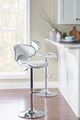Powell® Beldon White Adjustable Bar Stool-1