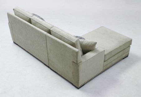 Milton Greens Stars 2-Piece Taupe Left Hand Facing Sectional and Chaise-2