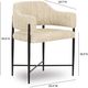 TOV Furniture Sezanne Matte Black/Taupe Dining Chair-2