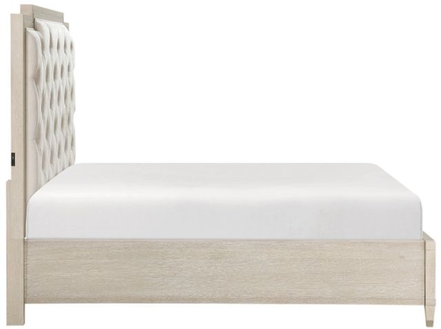 Homelegance® Genoa Ivory/Light Oak California King Storage Platform Bed-3