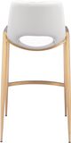 Zuo Modern Desi White & Gold Counter Chair-3