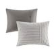 Olliix by Madison Park Signature Essence Gray Queen Cotton Jacquard Comforter Set-3