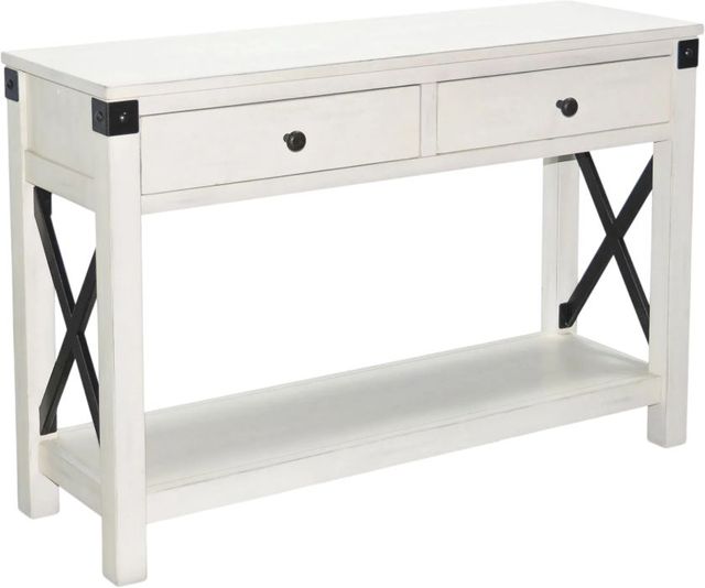 Sunny Designs™ Bayside Marble White Sofa Table-0