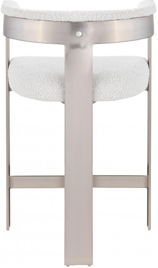 Meridian Furniture Romeo Cream Boucle Counter Stool-2