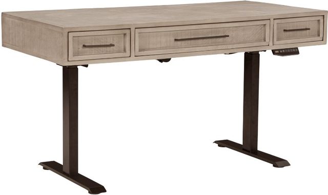 aspenhome® Zander Ancient Stone/Black 60" Lift Desk-1