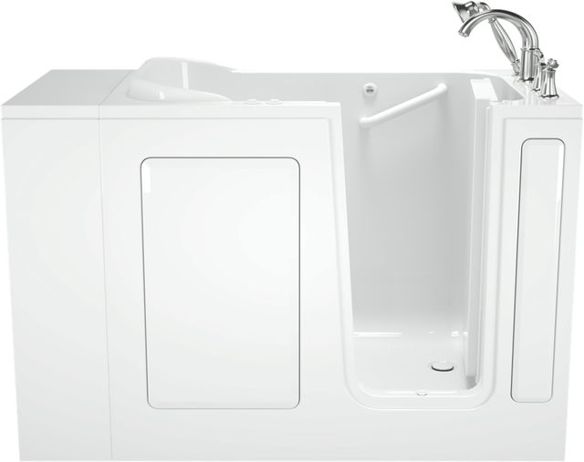 American Standard Value Series White Alcove Walk-In Combination Bathtub-0