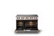 Viking® 5 Series 48" Blush Pro Style Induction Range with Brushed Brass Trim-1