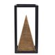 A & B Home Black/Brown Pyramid Table Decor-1