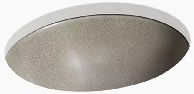 Kohler Shagreen Caxton® Oyster Pearl 19.25" Oval Undermount Bathroom Sink, No Overflow-0